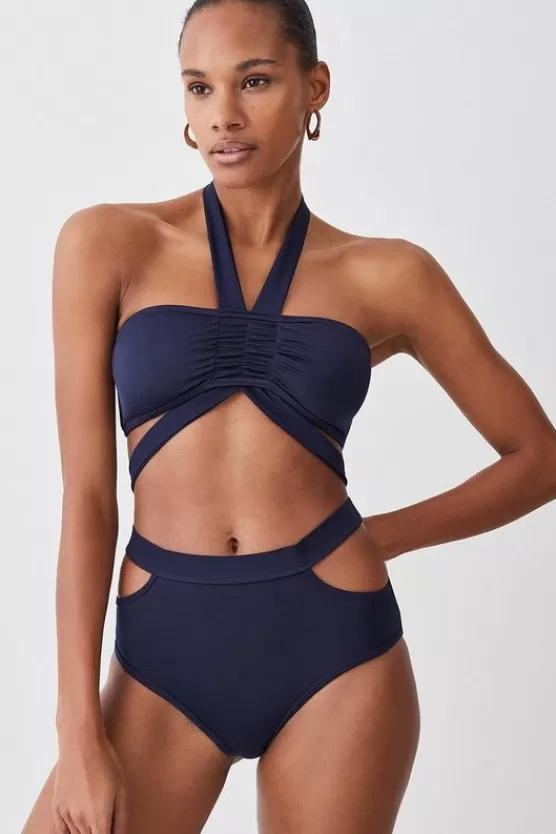 Shop Karen Millen Bikini navy