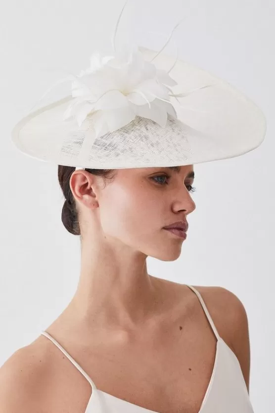 Best Sale Karen Millen Feather & Quill Disc Fascinator