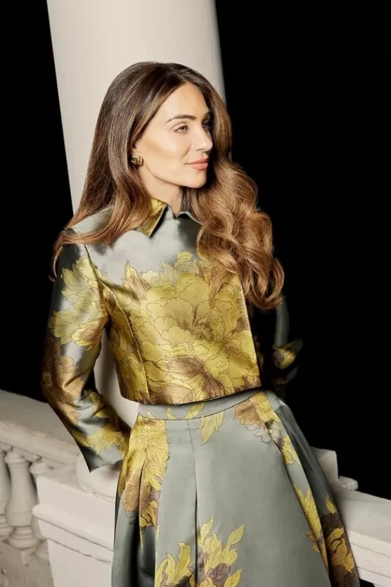 Store Karen Millen Lydia Millen Jacquard Woven Jacket & Skirt Set floral