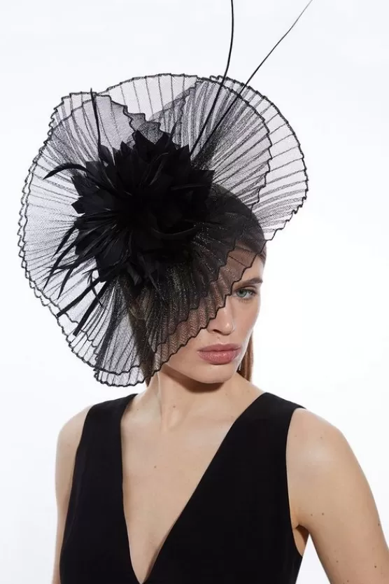 Fashion Karen Millen Mesh Detail Fascinator