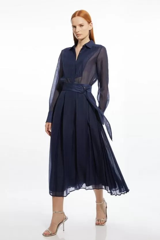 Best Karen Millen ORGANDIE CO-ORD navy