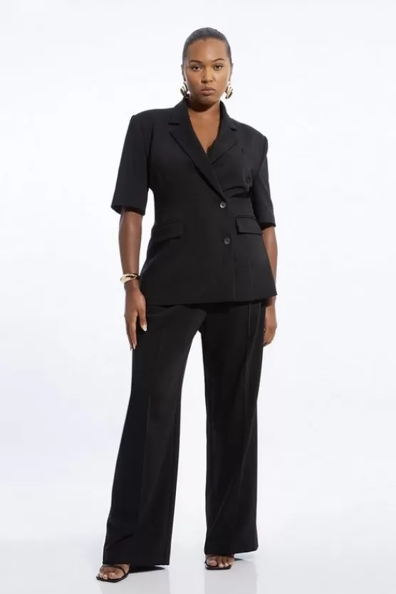 Store Karen Millen Plus Size Tailored Straight Leg Pants black