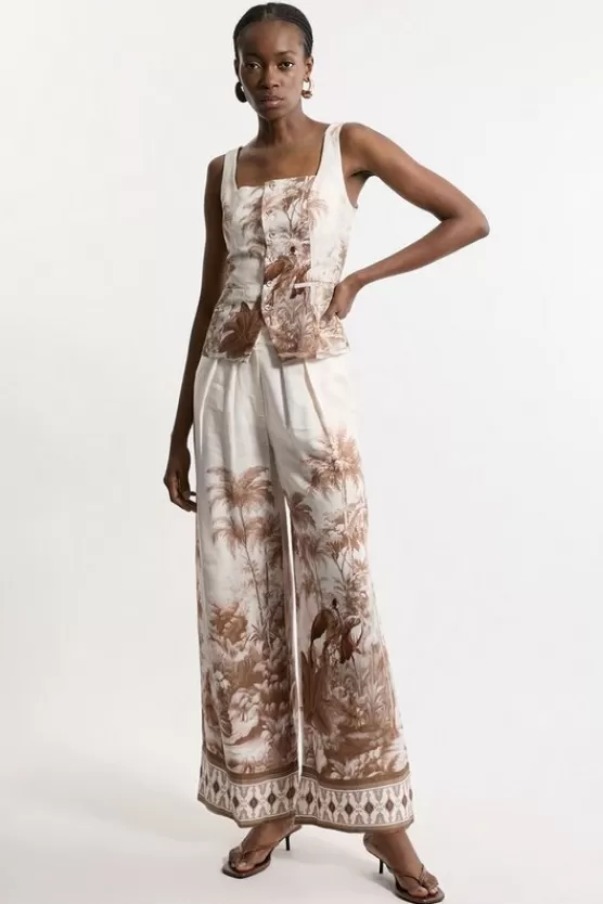 Store Karen Millen SCENIC PRINT CO-ORD neutral