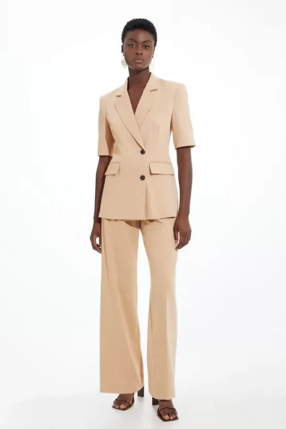 Online Karen Millen Tailored Straight Leg Pants camel