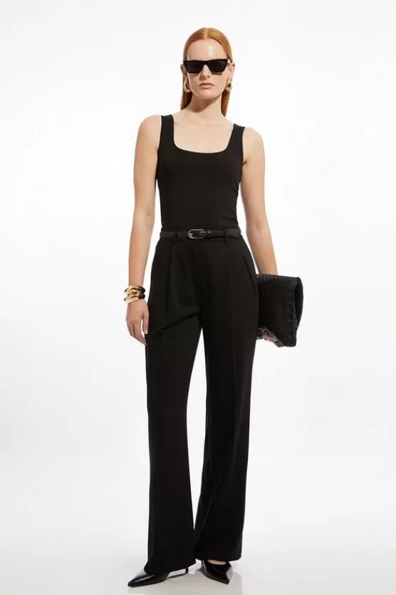 Outlet Karen Millen Tall Tailored Straight Leg Pants black